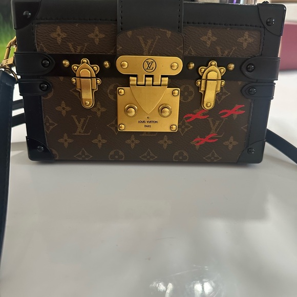 Louis Vuitton Brown and Gold Monogram Trunk Bag - Picture 1 of 7